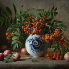 Схема вышивки «Рябина»