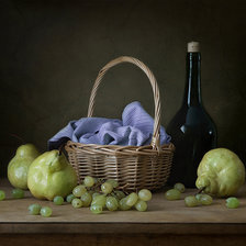 Схема вышивки «Груши и виноград»