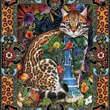 Схема вышивки «Кот»