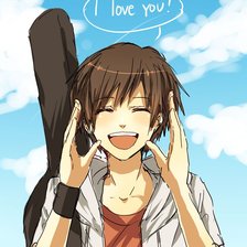 Схема вышивки «I love you»