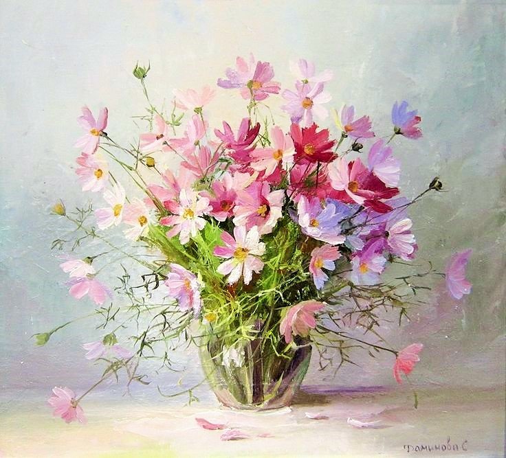 Букет. Худ. Стелла Даминова - стелла даминова, букет - оригинал