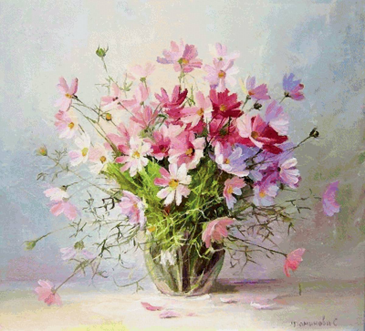 Букет. Худ. Стелла Даминова - букет, стелла даминова - предпросмотр