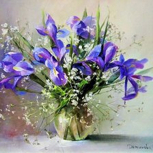 Схема вышивки «Букет. Худ. Стелла Даминова»