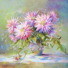 Схема вышивки «Букет. Худ Стелла Даминова»