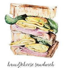 Схема вышивки «ЭНИЯ ТОДД. СЕНДВИЧ С ХАМОНОМ И СЫРОМ»