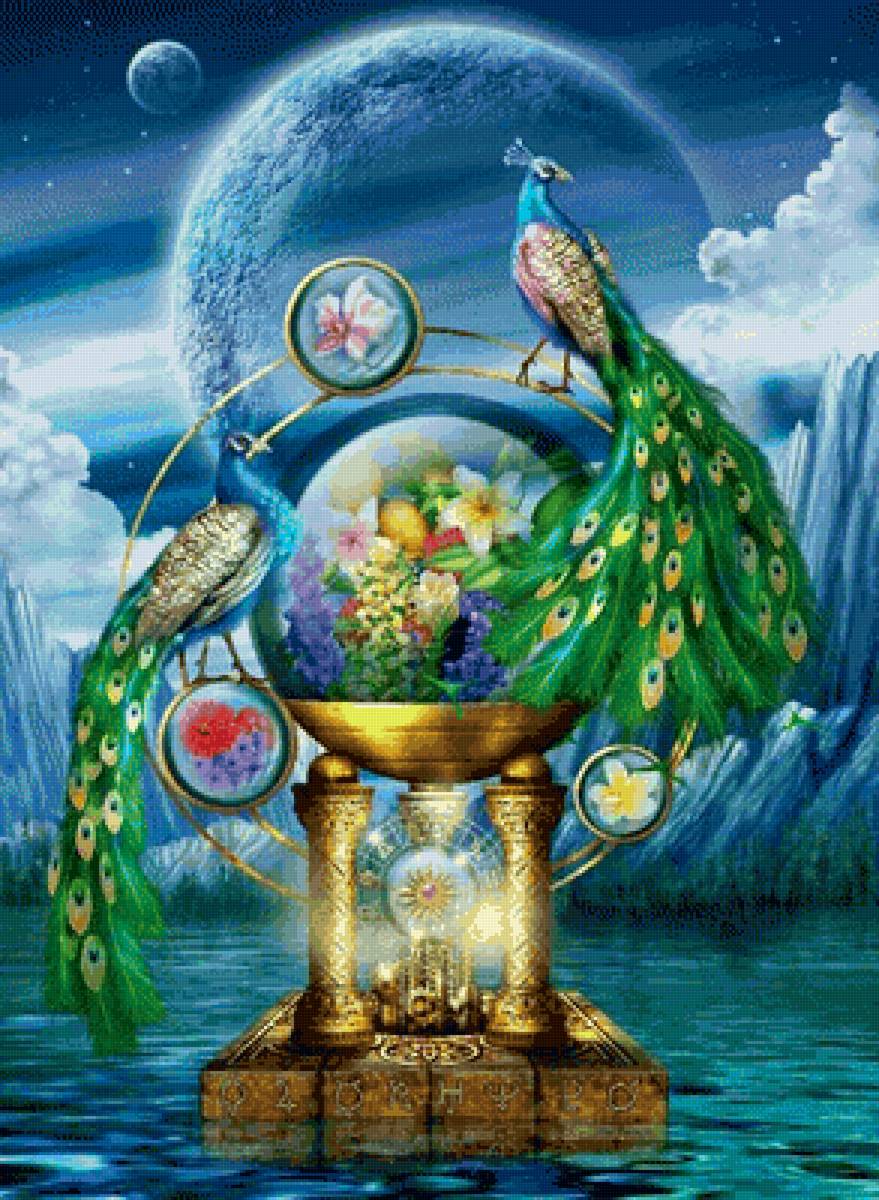 павлины - фентази - предпросмотр