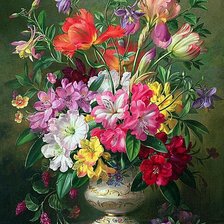 Схема вышивки «Альберт Вильямс. Букет»