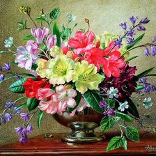 Схема вышивки «Альберт Вильямс. Букет.»