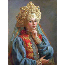 Схема вышивки «Русская красавица Нагорнов»