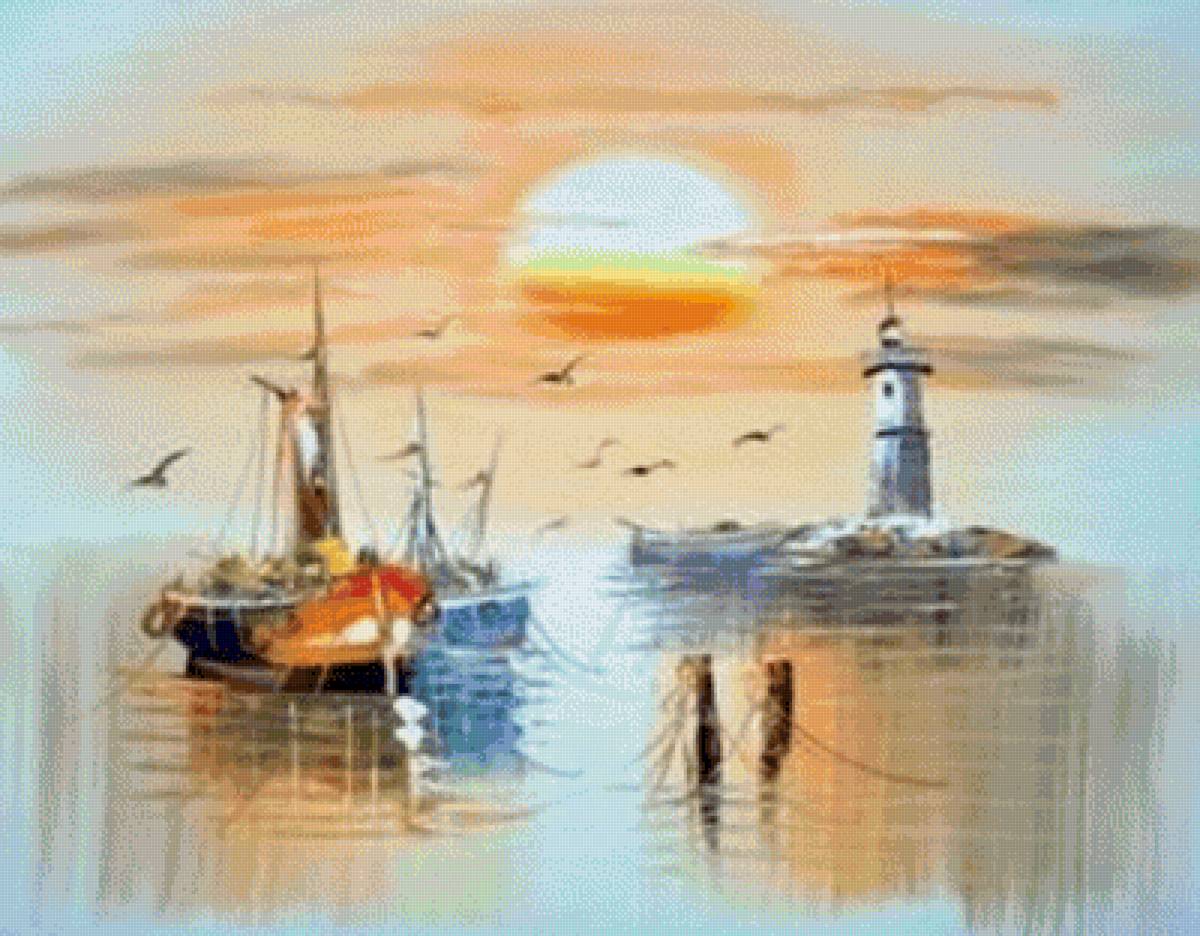 PAISAJE MARINO DMC - предпросмотр