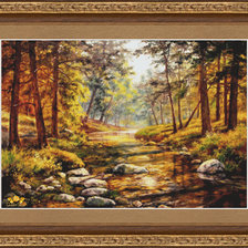 Схема вышивки «золотой ручей»