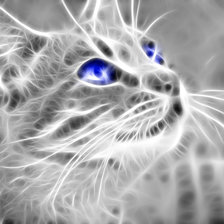 Схема вышивки «Кот»