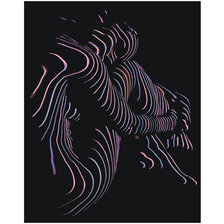 Схема вышивки «Девушка в ночи»