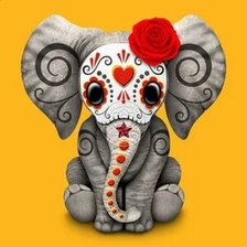 Схема вышивки «Слоник»