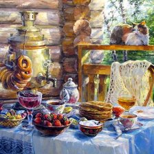 Схема вышивки «Завтрак»