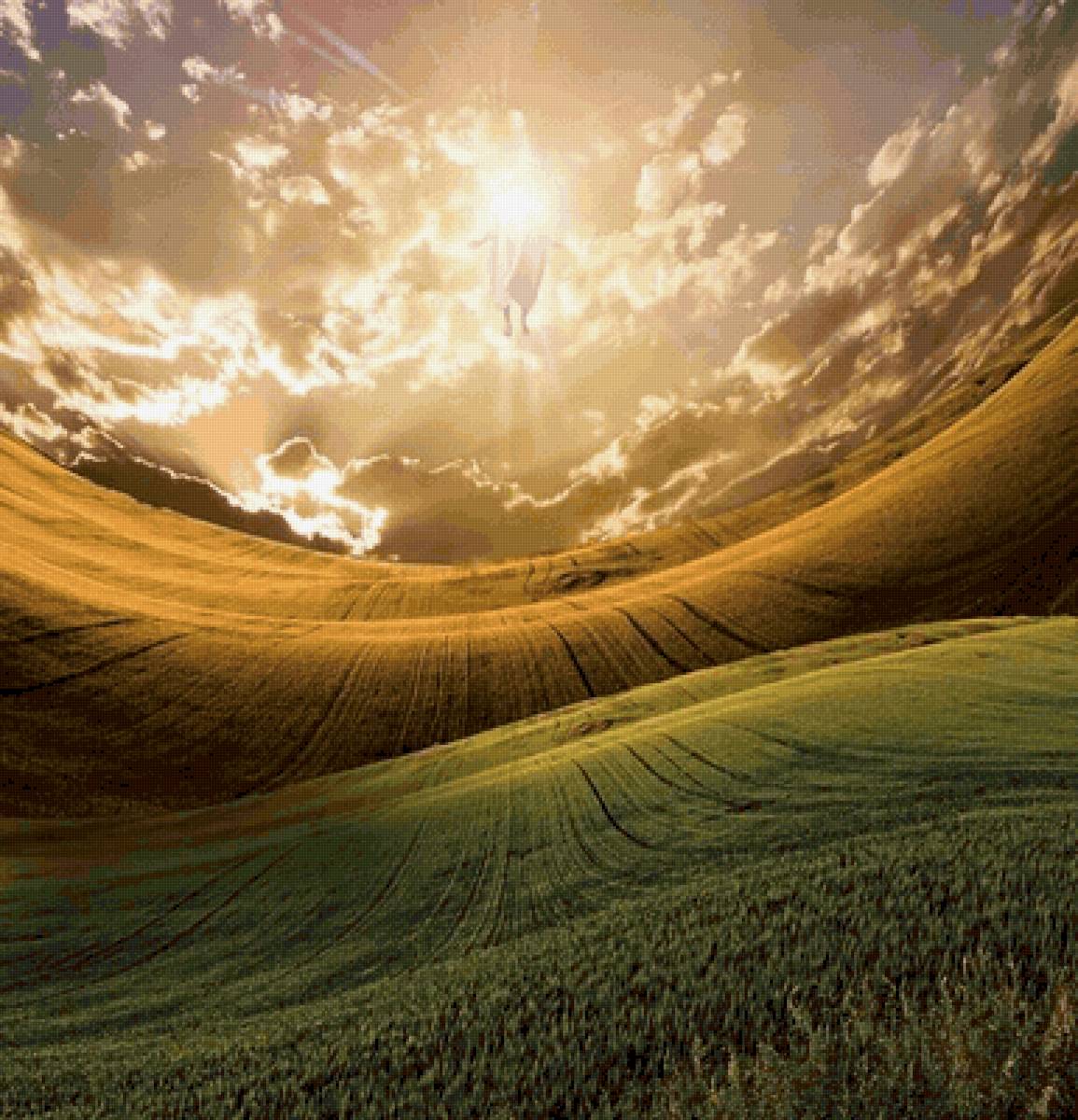 №2529822 - трава, небо, облака, спаситель, солнце - предпросмотр