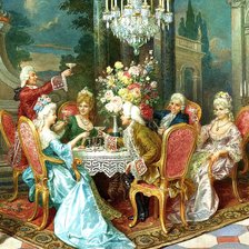 Схема вышивки «По картине Луцци Клето»