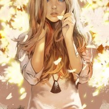 Схема вышивки «Девушка»