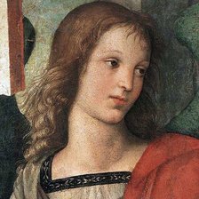 Схема вышивки «Голова ангела Рафаэль Санти»