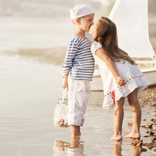 Схема вышивки «Первый поцелуй»