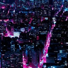 Схема вышивки «Ночной город»