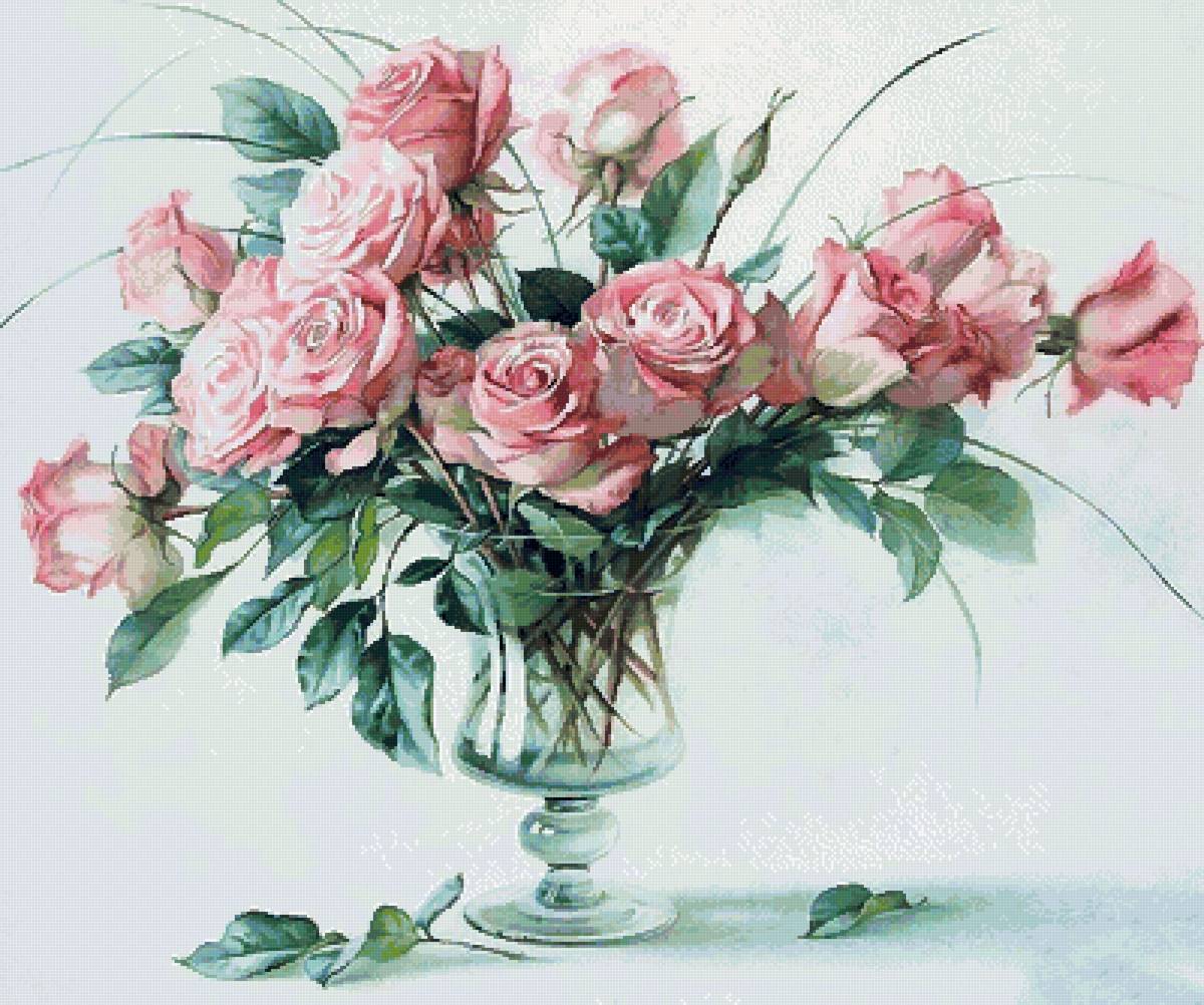 Елена Базанова. Букет - елена базанова, розы - предпросмотр