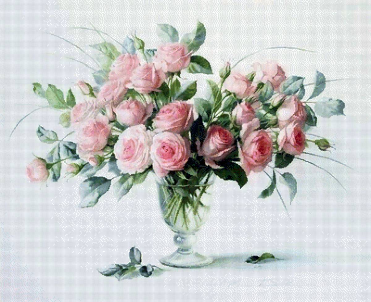 Елена Базанова. Букет - розы, елена базанова - предпросмотр