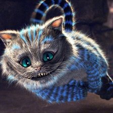 Схема вышивки «Чеширский кот»