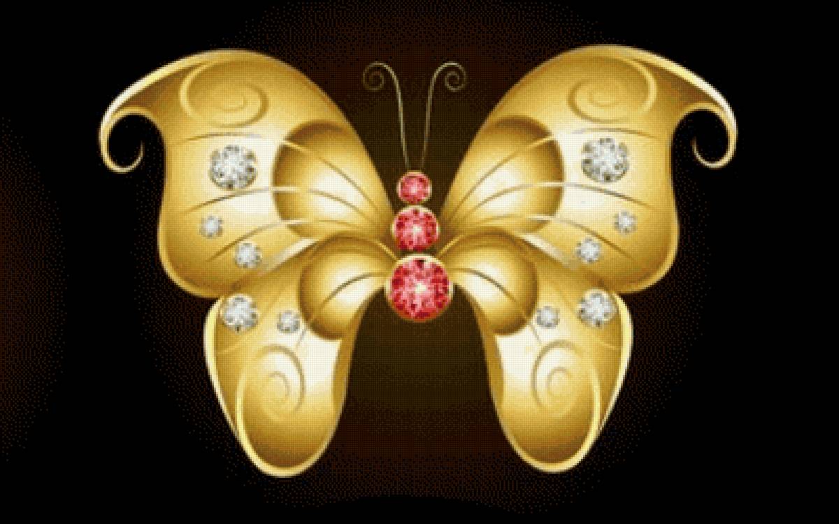 Фантазийная бабочка - бабочка - предпросмотр