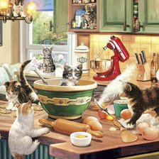 Схема вышивки «Коты»