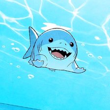 Схема вышивки «Акула радостная»