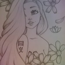 Схема вышивки «Девушка»