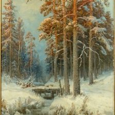 Схема вышивки «зимний ручей»