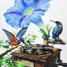 Схема вышивки «Пейзаж»