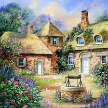 Схема вышивки «Джим Митчелл. Сказочные домики»