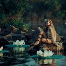 Схема вышивки «Русалка»