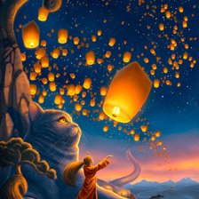 Схема вышивки «праздник фонарей»