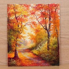 Схема вышивки «янтарная осень»