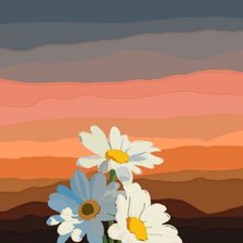 Схема вышивки «ромашки»