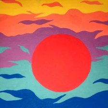 Схема вышивки «закат»