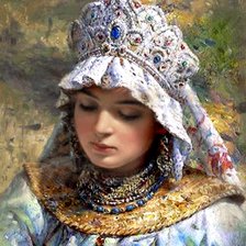 Схема вышивки «Боярышня»