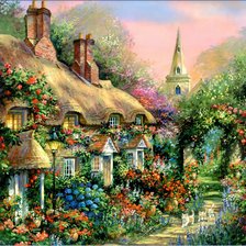 Схема вышивки «Джим Митчелл. Сказочные домики»