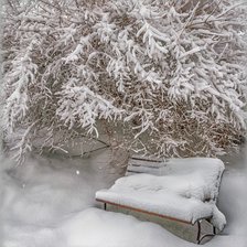 Схема вышивки «Зима»