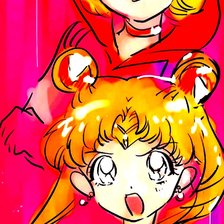 Схема вышивки «Сейлор Венера и Сейлор мун»