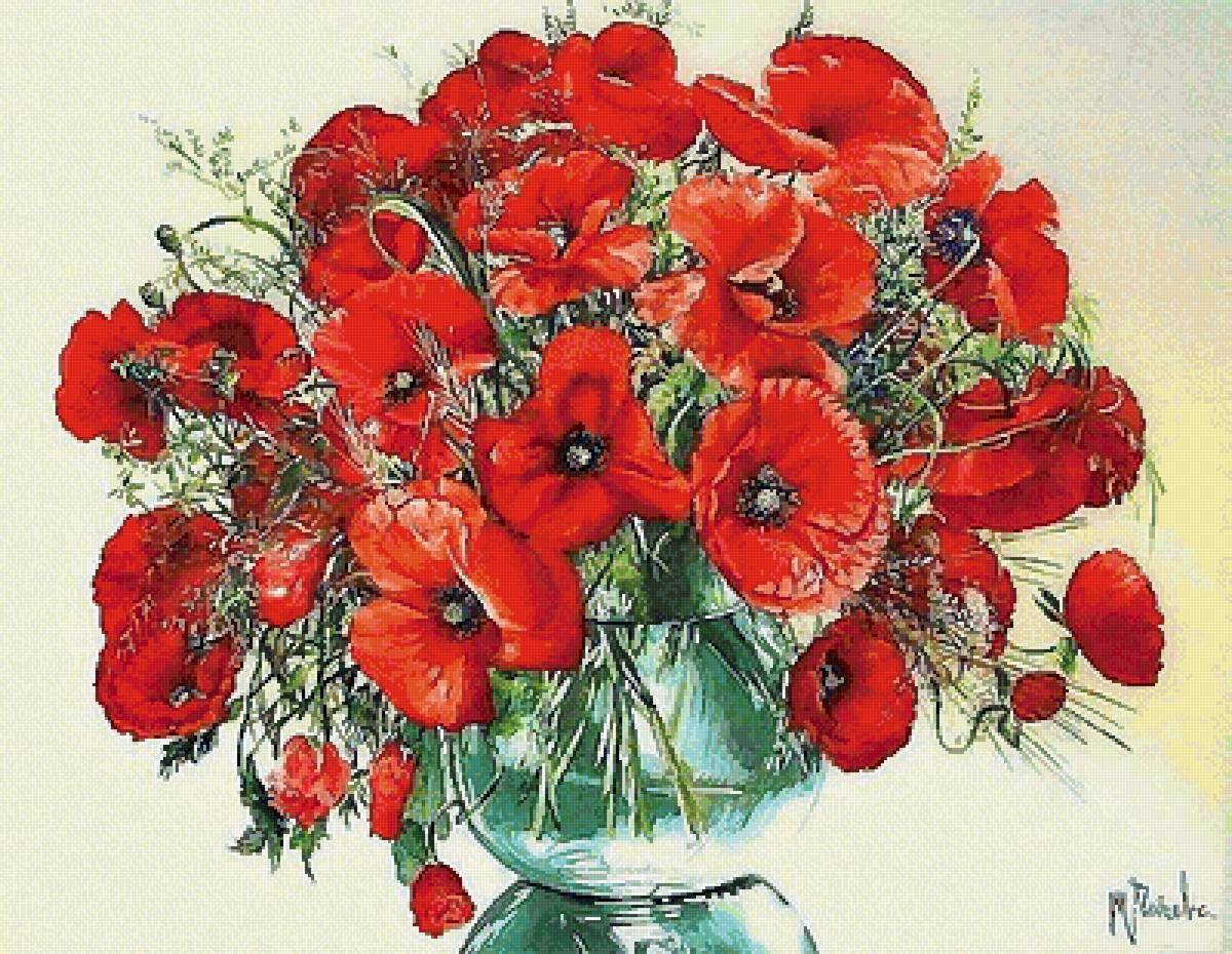 Букет. Худ. Татьяна Чачева - букет, татьяна чачева - предпросмотр