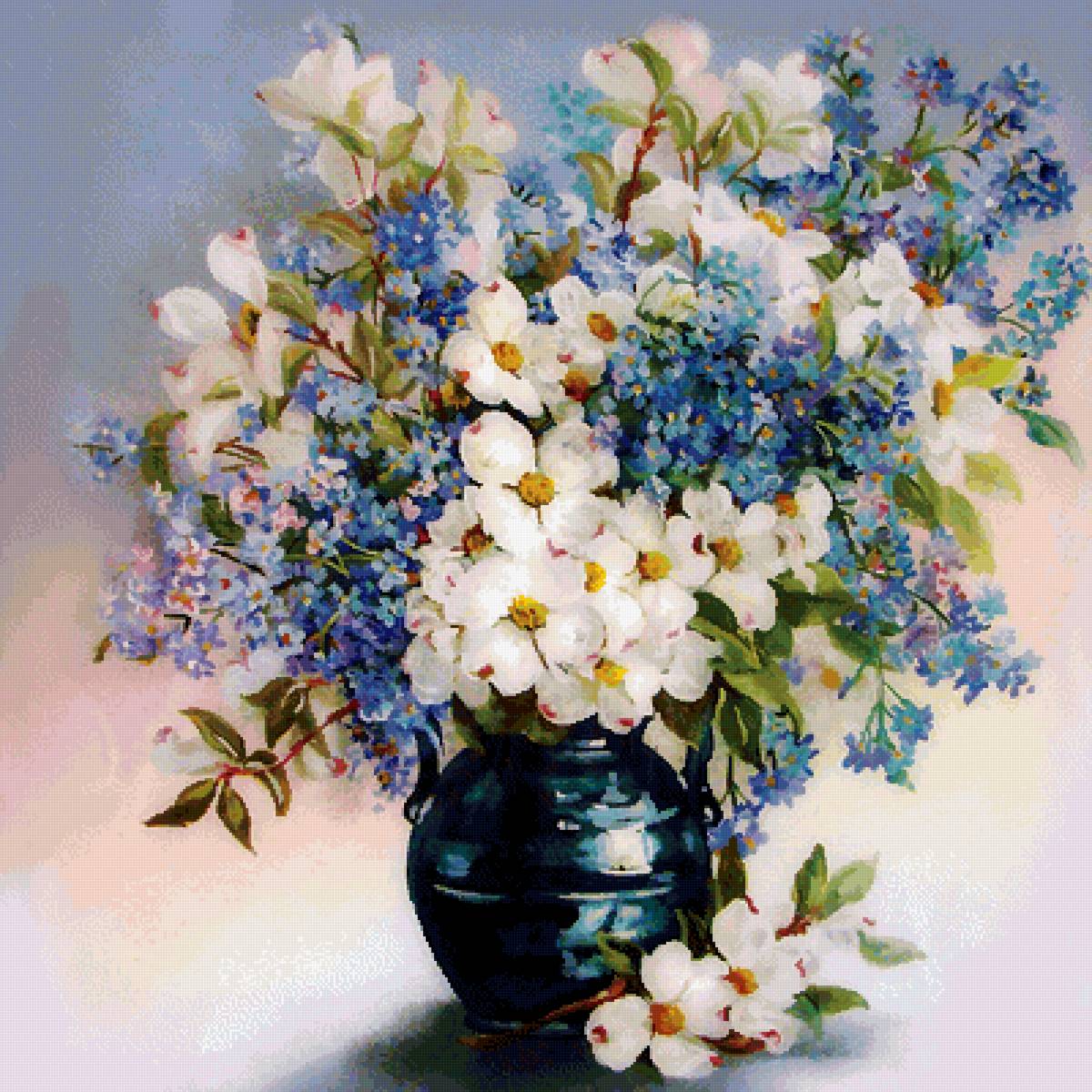 Букет. Худ. Татьяна Чачева - татьяна чачева, букет - предпросмотр