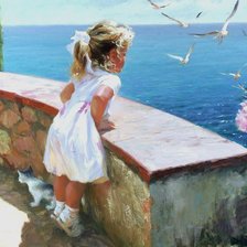 Схема вышивки «Девочка»