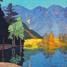 Схема вышивки «хироши яшидо художник»