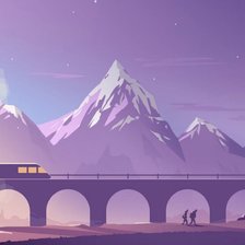 Схема вышивки «Фантастический пейзаж»