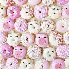 Схема вышивки «Пончики»